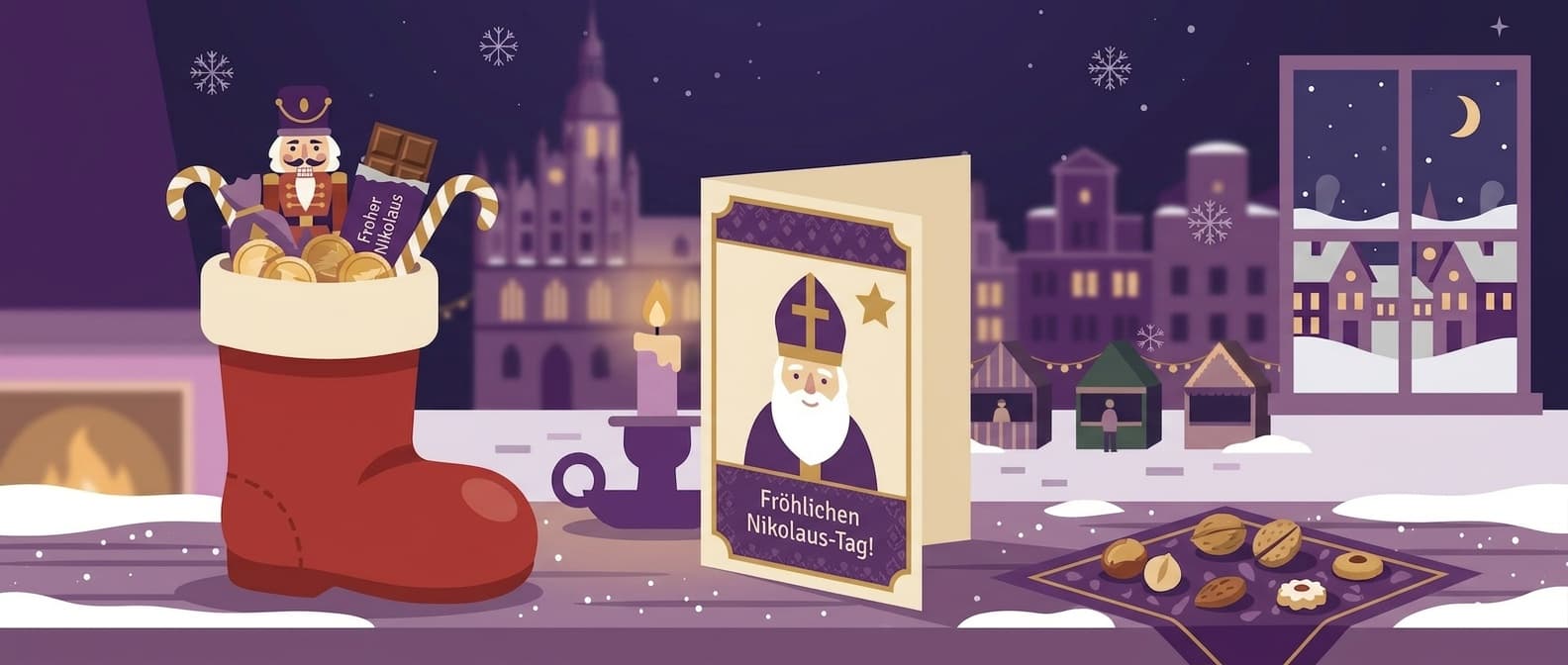 Hero-Bild: Nikolausgrüße – liebe Wünsche, Sprüche und Bilder zum schönen Nikolaustag