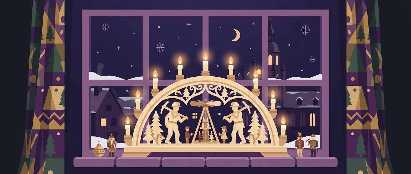 Hero-Bild: Schwibbogen - Traditionelle Weihnachtsdeko aus dem Erzgebirge