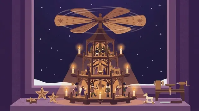 Hero-Bild: Weihnachtspyramide – Geschichte und Ursprung